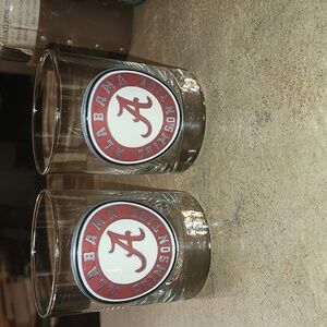 Alabama Crimson Tide Rocks Glasses, very good condition